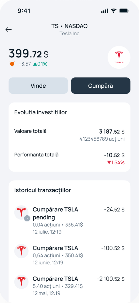 Investiții maibank - ecran 3